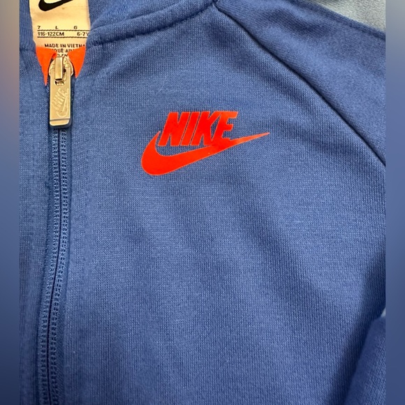 Nike Track Coat Boys Size 6-7 Years Large Blue - Picture 3 of 9